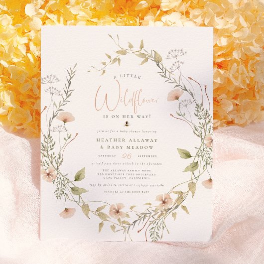 Delikate Wildblume & Boho Bee Budget Babydusche
