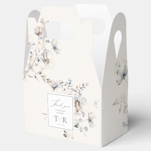 Delikate Wildblume Border Danke, ID1102 Geschenkschachtel (Geöffnet)