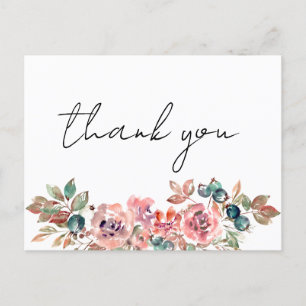 Delikate Wildblume Danke Karte