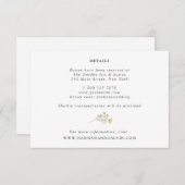 Delikate Wildblume - Details-Karte Einladung (Vorne/Hinten)