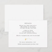 Delikate Wildblume - Details-Karte Einladung (Vorne/Hinten)