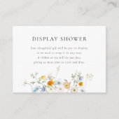 Delikate Wildblume-Display-Dusche Begleitkarte (Vorderseite)