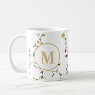 Delikate Wildblume Farbenfrohe Blume Muster Kaffeetasse