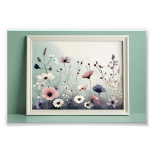 Delikate Wildblume Fotodruck