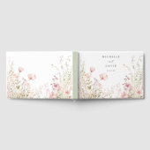Delikate Wildblume Hochzeit Gästebuch (Voll)