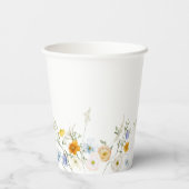 Delikate Wildblume Pappbecher (Rückseite)