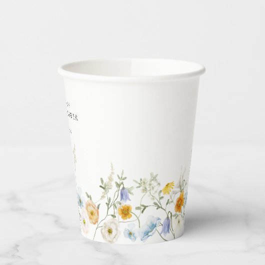 Delikate Wildblume Pappbecher (Links)