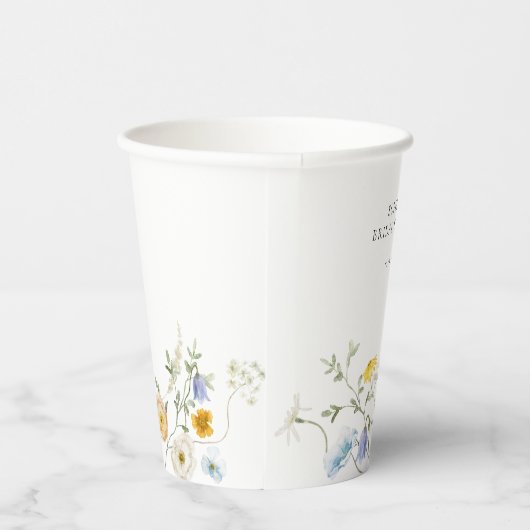 Delikate Wildblume Pappbecher (Rechts)