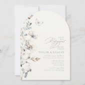 Delikate Wildblume Probe Dinner ID1102 Einladung (Vorderseite)
