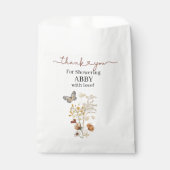 Delikate Wildblume und Schmetterling-Party Geschenktütchen (Vorderseite)