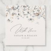 Delikate Wildblume Wasserfarbe mit Liebe-ID1102 Geschenkanhänger (Vorderseite)