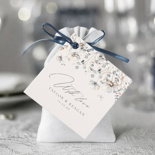 Delikate Wildblume Wasserfarbe mit Liebe-ID1102 Geschenkanhänger