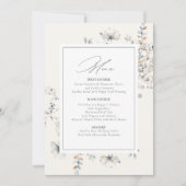 Delikate Wildblume Wedding Ivory White ID1102 (Vorderseite)