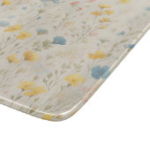 Delikate Wildblume Wiesen Kunst Schneidebrett (Ecke)