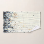 Delikate Wildblumen Aquarellblau Badhandtuch Set (Handtuch)