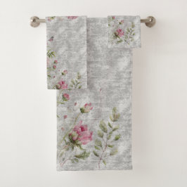 Delikate Wildblumen Badhandtuch Set