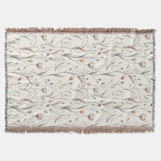 Delikate Wildblumen Decke (Vorderseite)