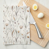 Delikate Wildblumen Geschirrtuch (Viertel Falte)