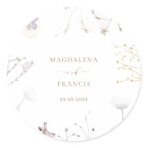 delikate Wildblumen Hochzeit