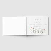 Delikate Wildblumen Hochzeitsbuch Gästebuch (Voll)
