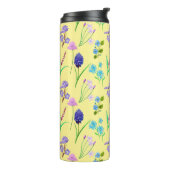 Delikate Wildblumen in hellgelb. Custom. Thermosbecher (Nach links gedreht)