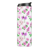 Delikate Wildblumen in Weiß. Custom. Thermosbecher (Nach links gedreht)
