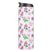 Delikate Wildblumen in Weiß. Custom. Thermosbecher (Nach rechts gedreht)