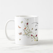 Delikate Wildblumen Personalisierte Baby Dusche Ta Kaffeetasse (Links)