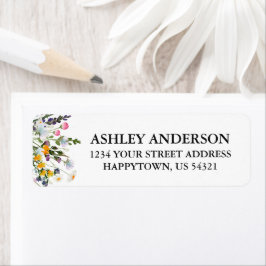 Delikate Wildblumen Rücksendeadresse