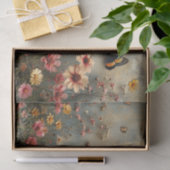 Delikate Wildblumen und ein Schmetterling Seidenpapier (Geschenk)