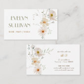 Delikate Wildblumen Visitenkarte (Vorne/Hinten)