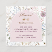 Delikate Wildblumen - Visitenkarte (Rückseite)