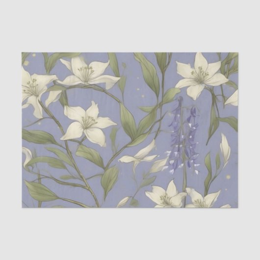 Delikate Willow Branchen und Blume Seidenpapier (Vorderseite)