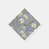 Delikate Willow Branchen und Blume Serviette (Ecke)