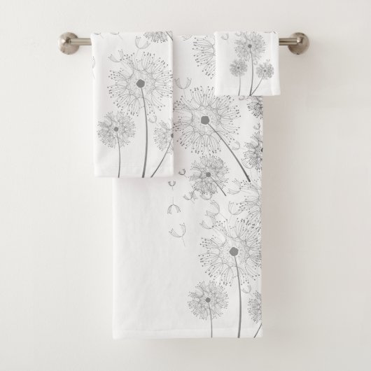 Delikate Wind Blown Blume Badhandtuch Set (Insitu)