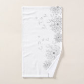 Delikate Wind Blown Blume Badhandtuch Set (Handtuch)