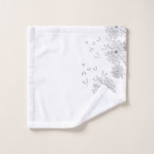 Delikate Wind Blown Blume Badhandtuch Set (Waschlappen)