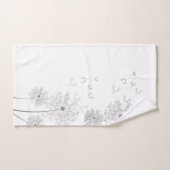Delikate Wind Blown Blume Badhandtuch Set (Handtuch)