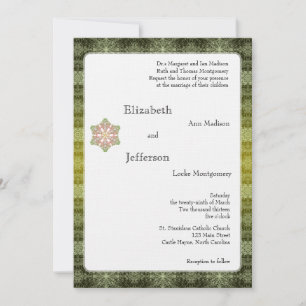 Delikate Winterschneeflocken Einladung Hochzeit