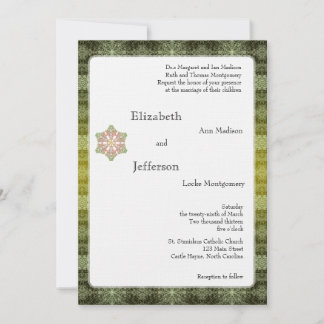 Delikate Winterschneeflocken Einladung Hochzeit