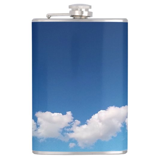 Delikate Wolken Flachmann (Vorderseite)