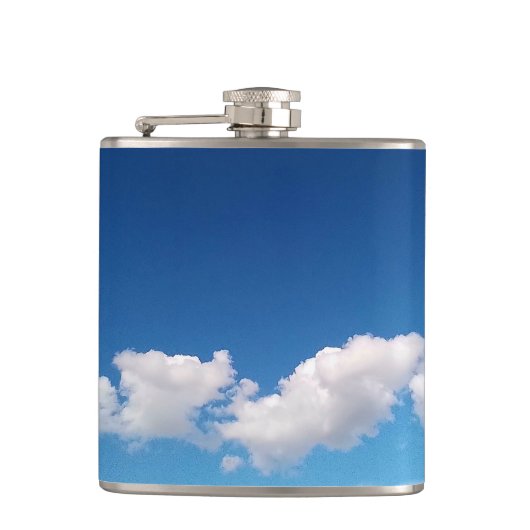 Delikate Wolken Flachmann (Vorderseite)