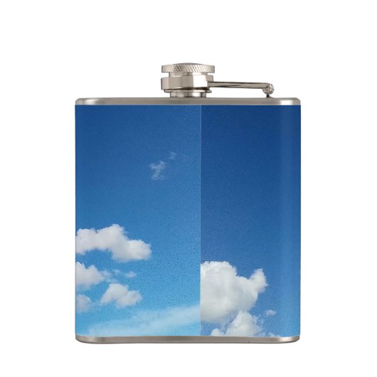 Delikate Wolken Flachmann (Rückseite)