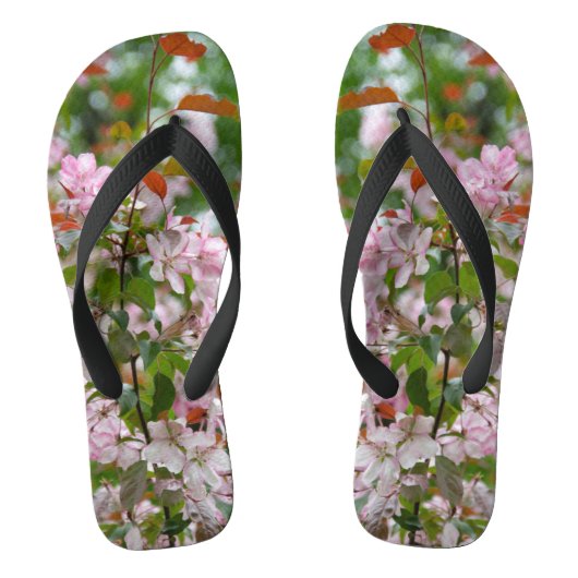 Delikater Apfelbaum mit Blume Badesandalen (Fußbett)