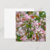 Delikater Apfelbaum mit Blume Einladung (Vorne/Hinten)