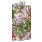 Delikater Apfelbaum mit Blume Flachmann (Rechts)