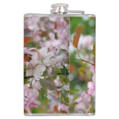 Delikater Apfelbaum mit Blume Flachmann (Rückseite)