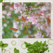 Delikater Apfelbaum mit Blume Geschirrtuch (Gefaltet)