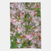 Delikater Apfelbaum mit Blume Geschirrtuch (Vertikal)