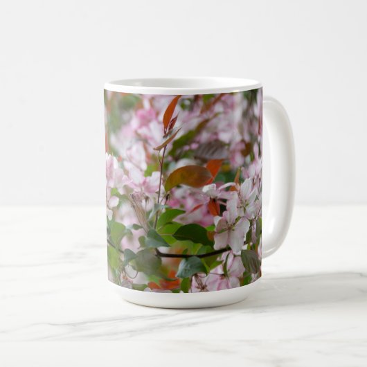 Delikater Apfelbaum mit Blume Kaffeetasse (VorderseiteRechts)